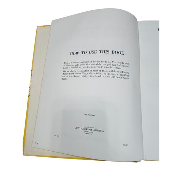 Vintage 1959 Cub Scout Fun Book Hardcover Boy Scouts Of America BSA Americana - Picture 8 of 8